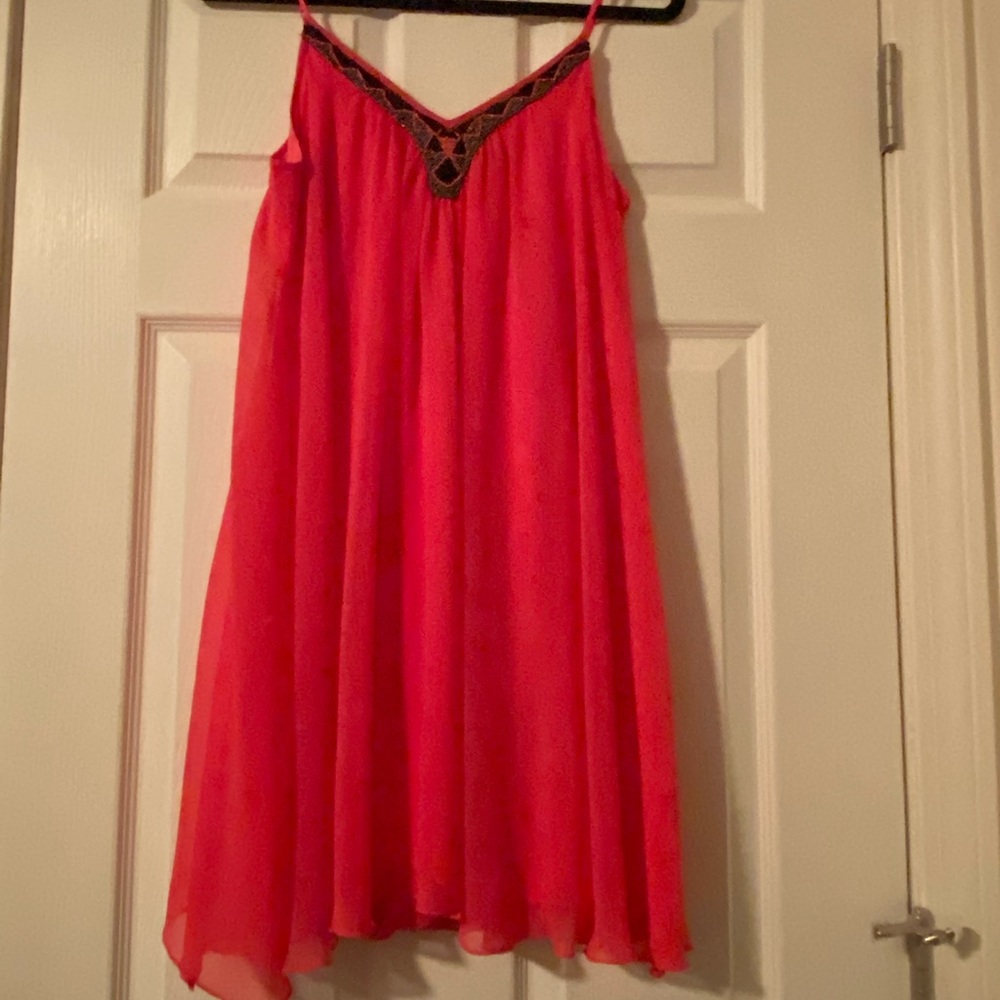 Mini Dress/Tunic w/ Beaded Accents